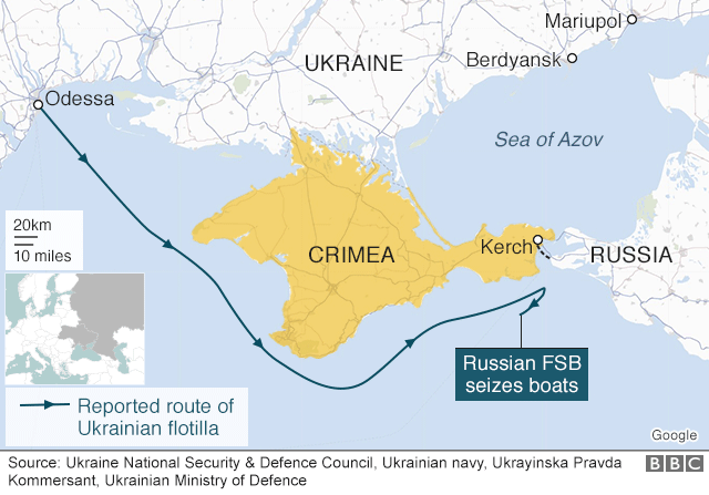 Ukraine-Russia sea clash: Trump cancels Putin talks - BBC News