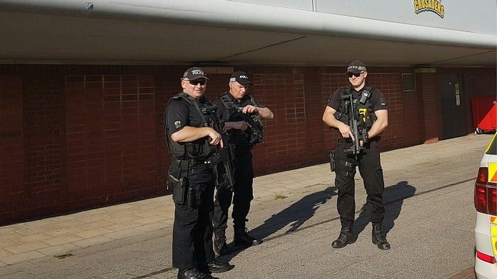 North Wales Police at a UB40 concert
