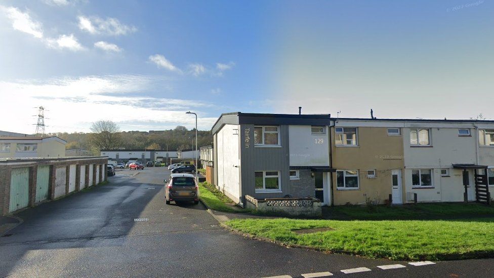 street view of Tairfelin, a road in Bridgend