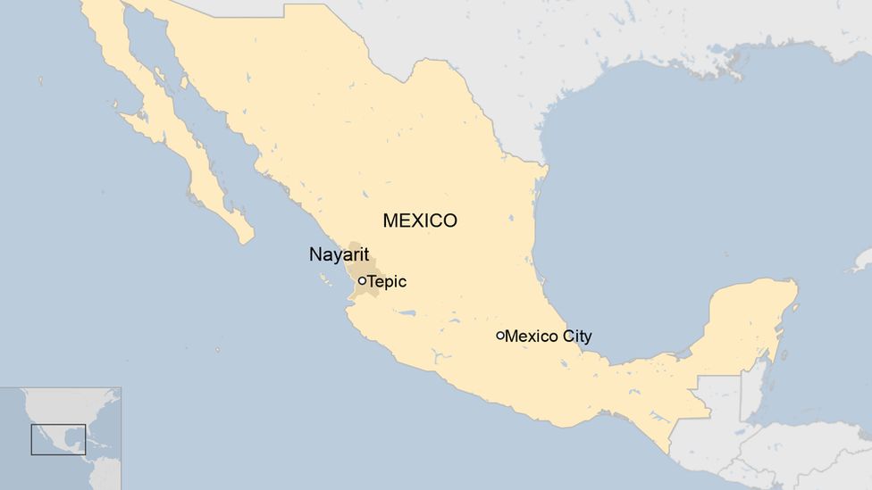 Map of Nayarit