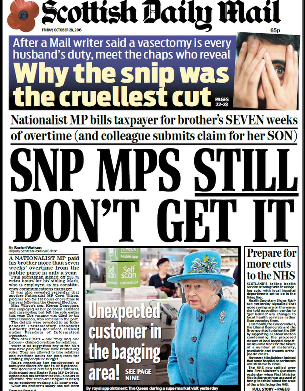 Scotland's Papers: NHS 'excuses' And Crash Tragedy Tribute - BBC News