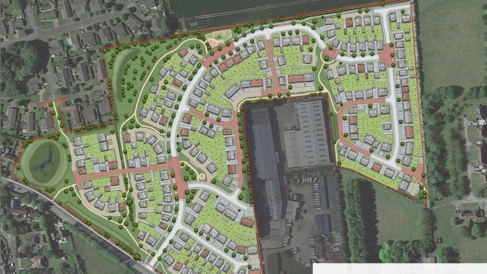 Proposed development in Grantham