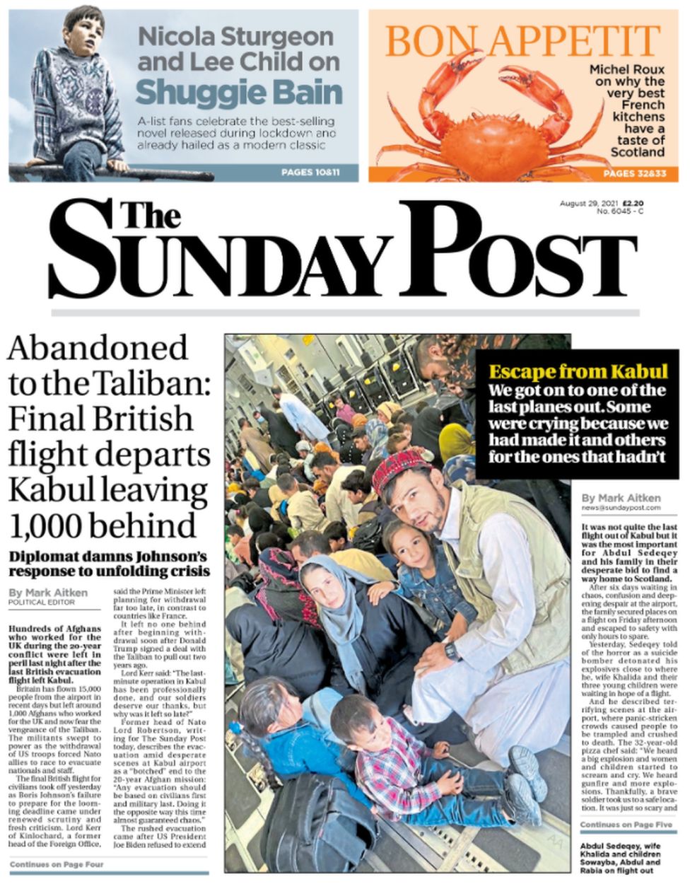 Scotlands papers British troops out
