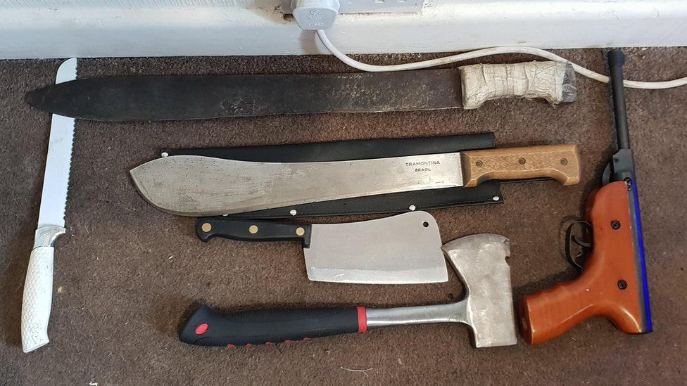 Weapons found at house in Wigan