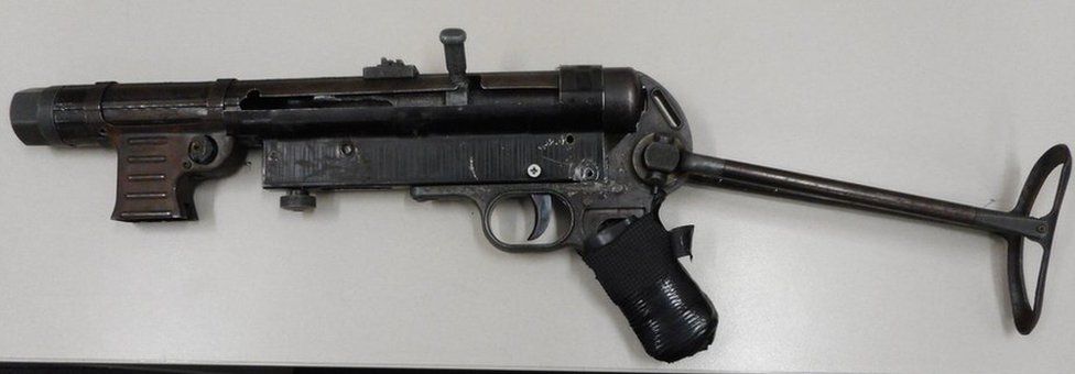 Australian police seized this MP40 submachine gun which they said was in working order