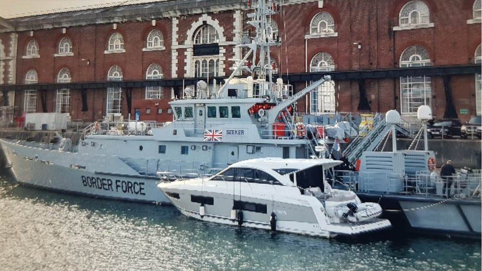 Seized motor cruiser in Portsmouth