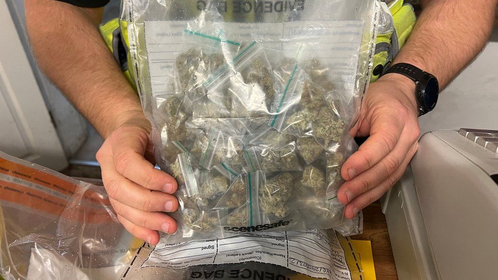 Cannabis found in one of the shops