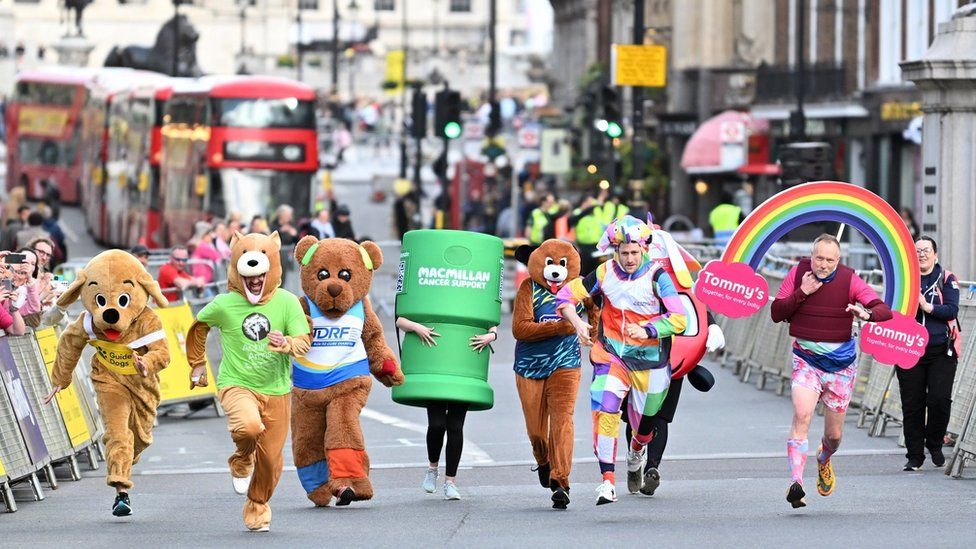 the annual London Landmarks Charity Mascot Dash