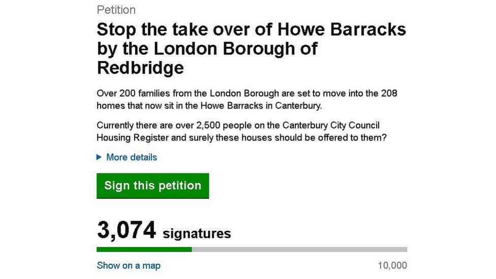Stop the takeover of Howe Barracks petition