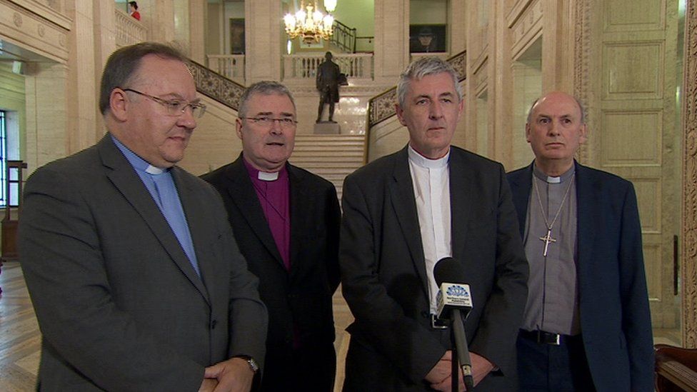 The leaders of NI's main Churches said the conversation had been "positive and encouraging"