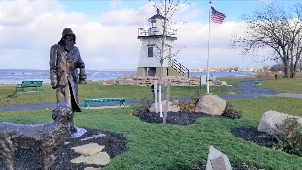 A lighthouse in Ottawa County, Ohio