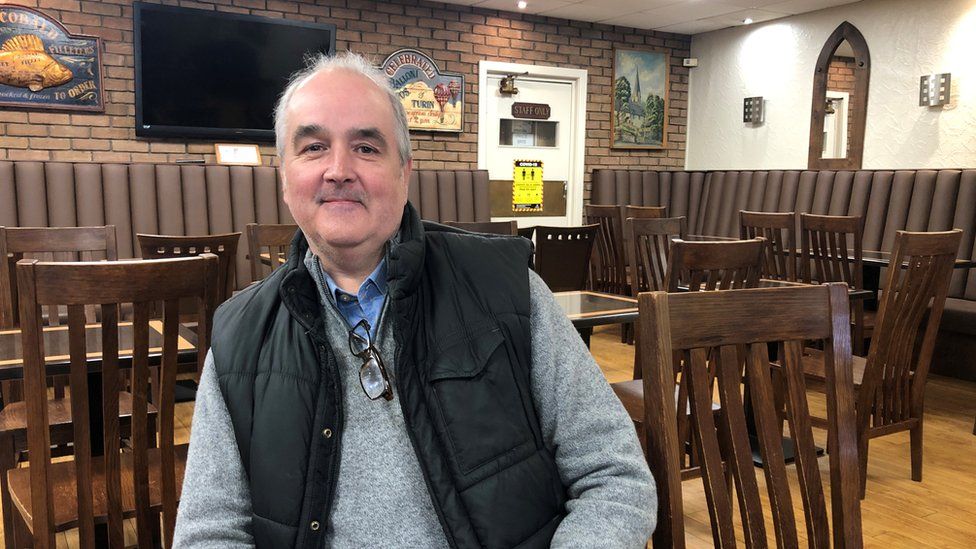 Marco Orsi who runs the Café Royale in Pontypridd