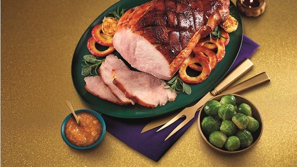 Publicity image from Aldi of their Christmas dinner products