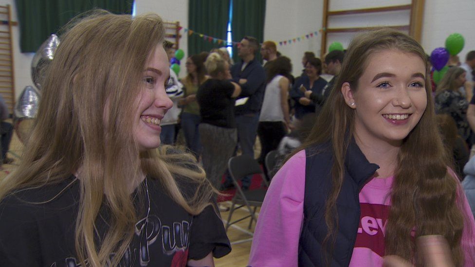 Twin sisters, Lucy and Katie Knox were delighted with their GCSE results