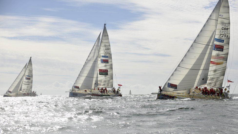 Yachts in the Round the World Yacht Race