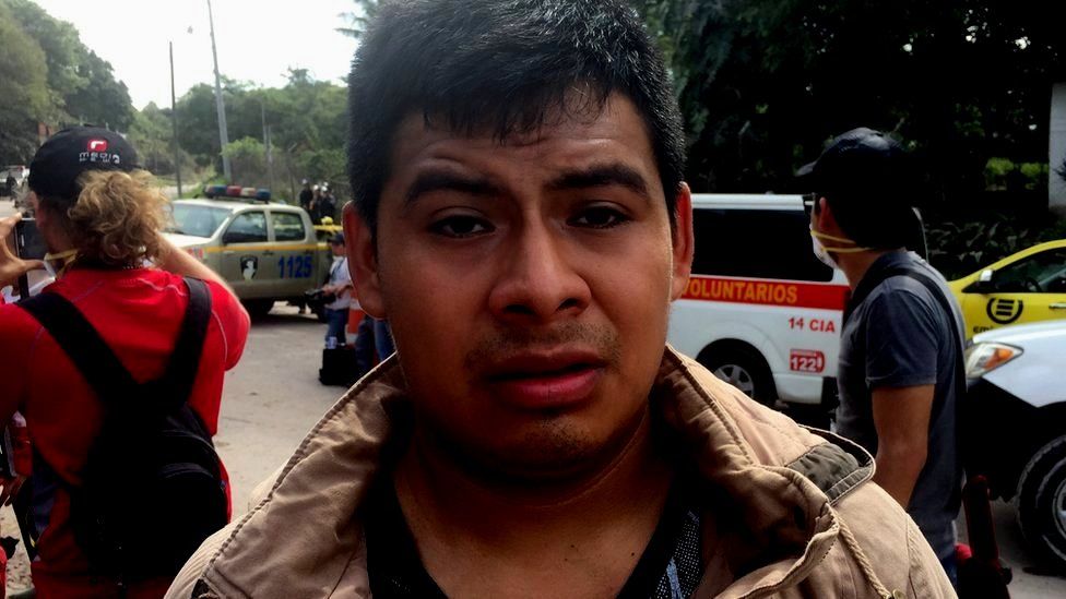 Boris Rodriguez lost his wife and her family in the eruption