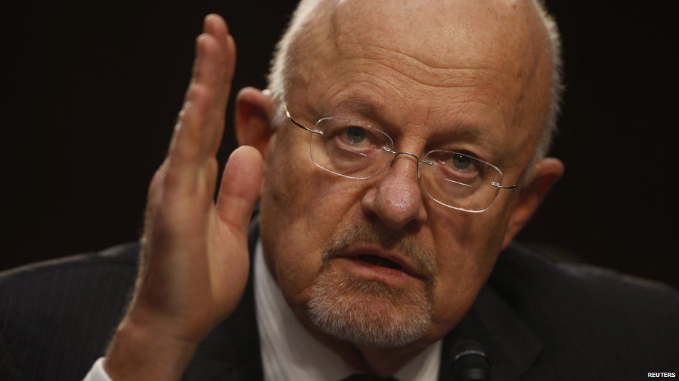 James Clapper, the US top intelligence chief, testifies to Congress