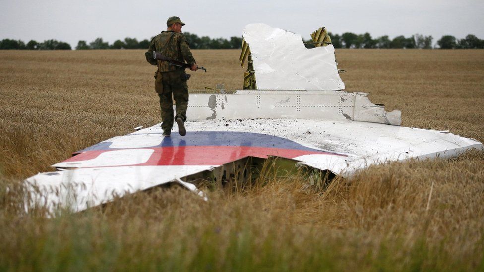 Wreckage of flight MH17