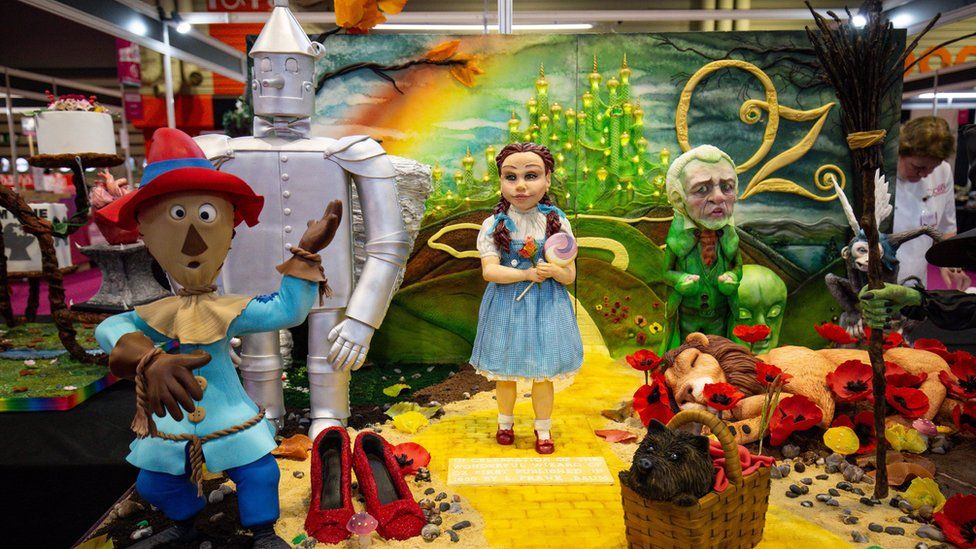 A Wizard of Oz creation on display during Cake International 2019 at the NEC, Birmingham