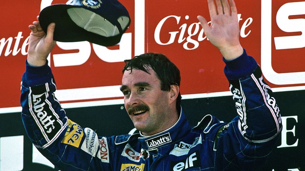 Nigel Mansell at the Grand Prix of Portugal, 1992