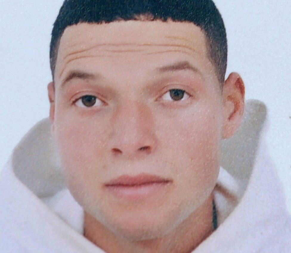 A picture of Brahim al-Aouissaoui, who is suspected by French police and Tunisian security officials of carrying out Thursday"s attack in Nice, is seen in this undated photo provided by his family on October 30, 2020