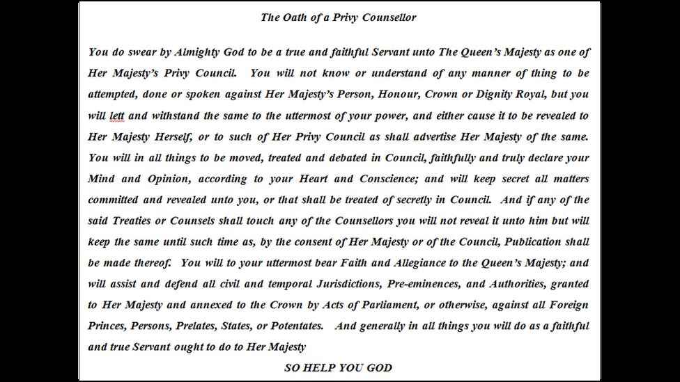 Privy Council oath