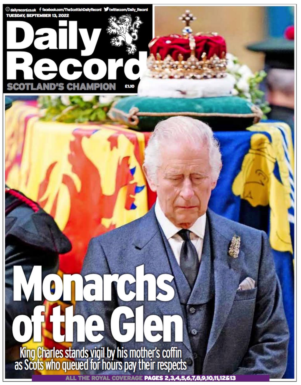 Daily Record front page