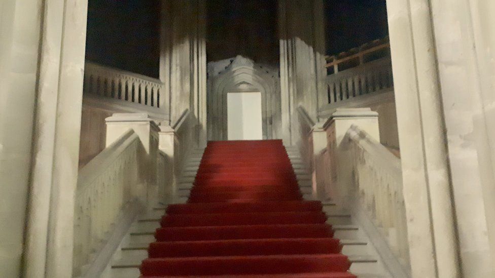 Margam Castle stairs