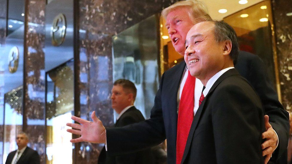 Donald Trump and Masayoshi Son