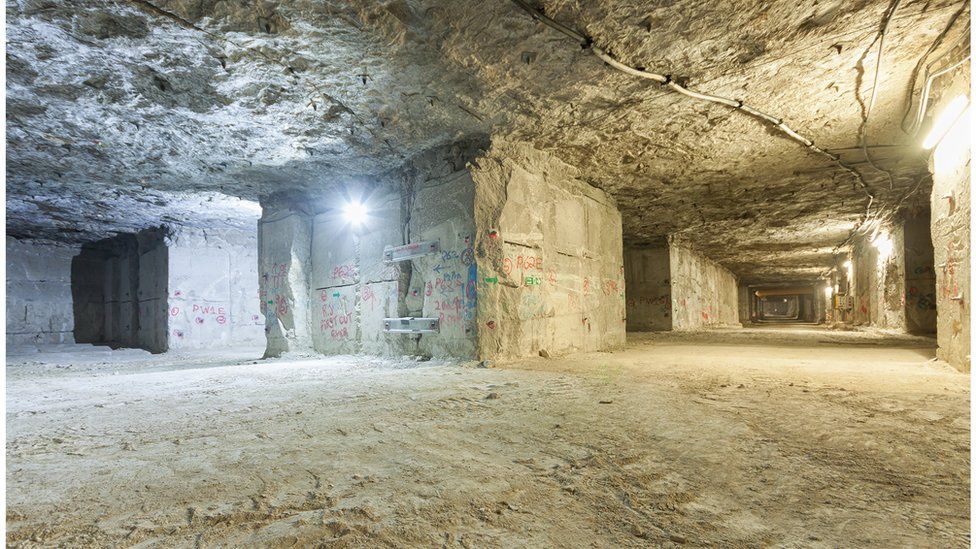 Portland stone quarry industry moves underground - BBC News