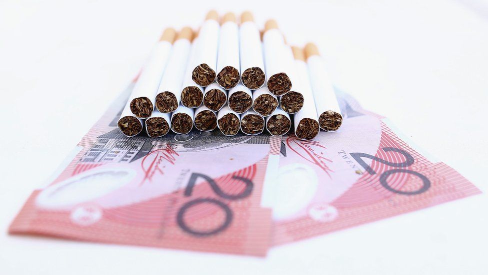 The cost of a packet of cigarettes in Australia will reach AUD$40 (£24) by 2020