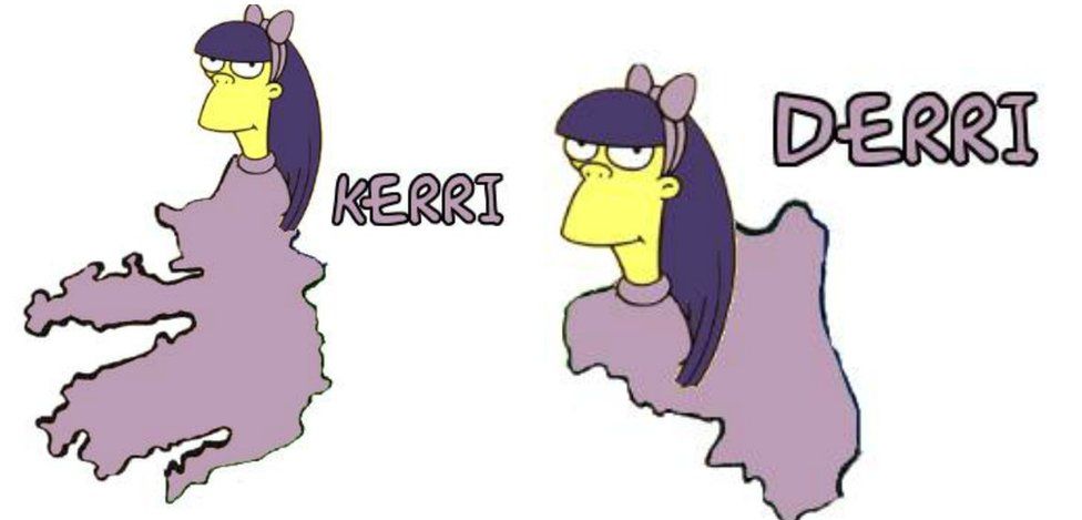 Irish Counties Paired With The Simpsons Bbc News 5510