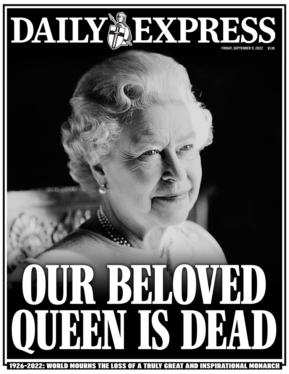 The Daily Express front page