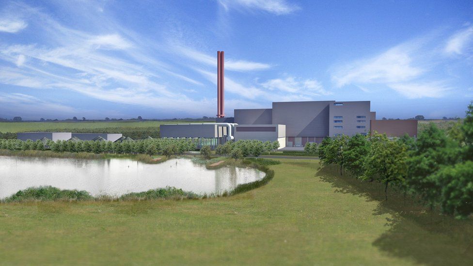 Artists impression of Rockery South Energy Recovery Facility