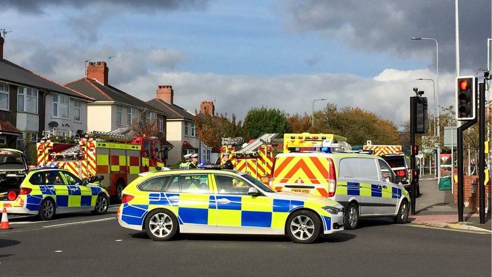 Motorcyclist Dies In Bus Crash On Caerphilly Road Cardiff Bbc News