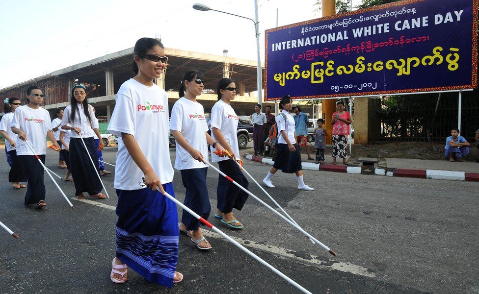 International White Cane Day in Myanmar