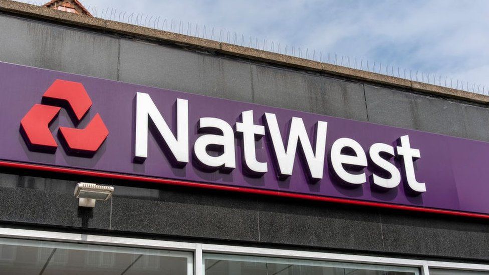 NatWest logo on one of its branches