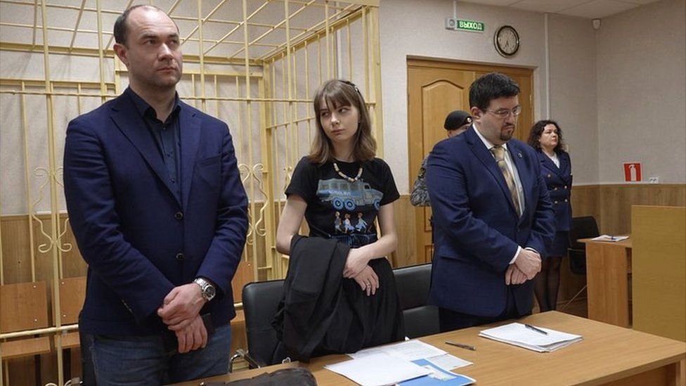 Olesya Krivtsova ante el tribunal