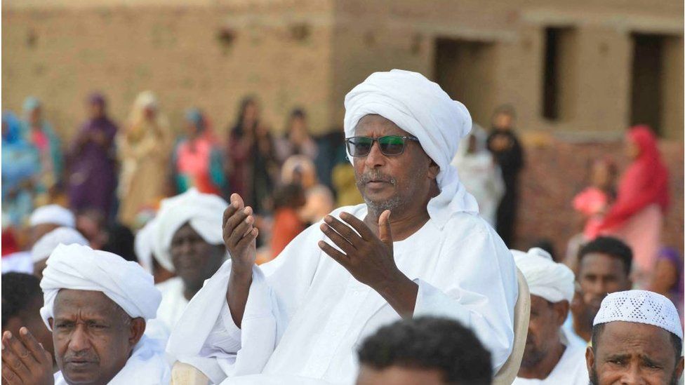 Sudanese Muslim worshipper