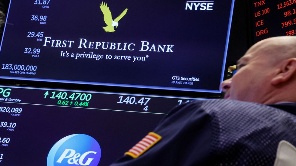 First Republic Bank stock  trading