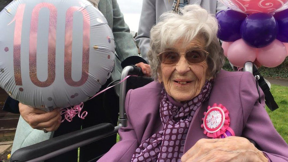 100th birthday celebrations for Beryl Farrall
