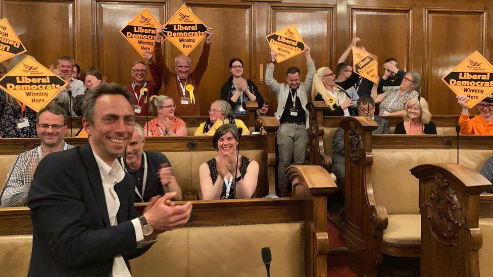 Liberal Democrats celebrate winning overall control of Hull City Council