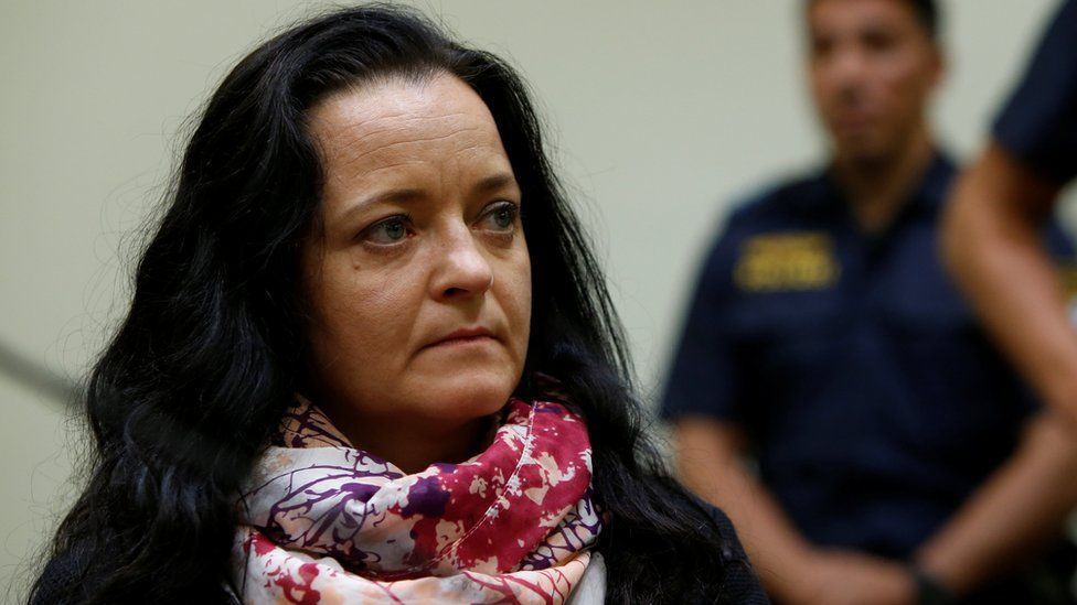 Beate Zschäpe in court on 11 July