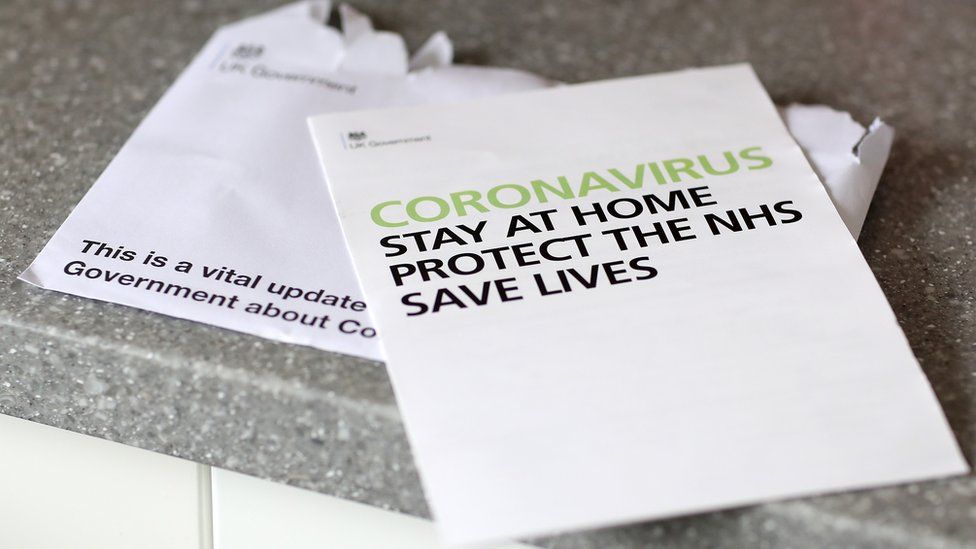Government letter with coronavirus advice