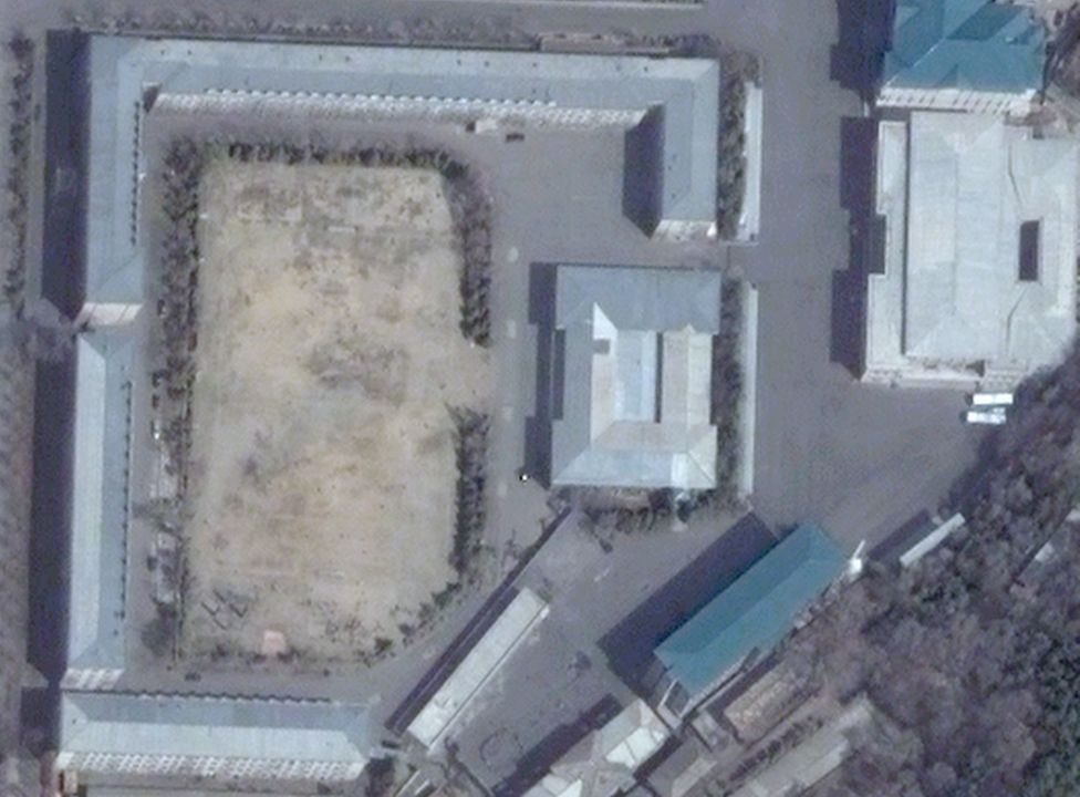Satellite picture of the Guard Command headquarters in Pyongyang, taken in 2012