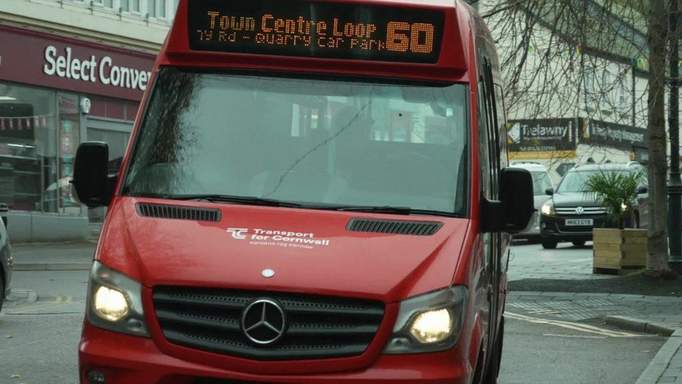 Falmouth town loop service bus