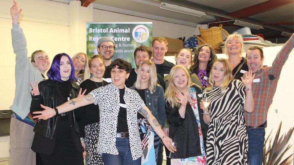 Bristol Animal Rescue Centre team and others involved in the trail project