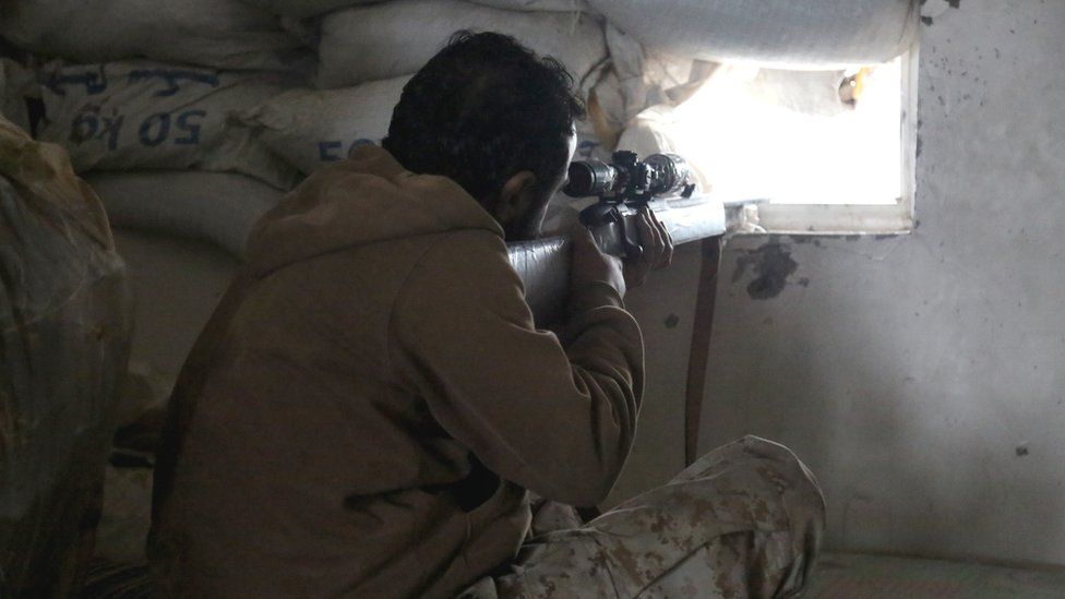 Sniper in Taiz, Yemen