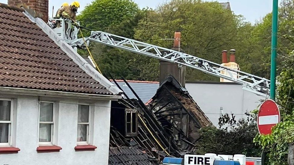 Les Croutes Two treated following house fire in Guernsey BBC News