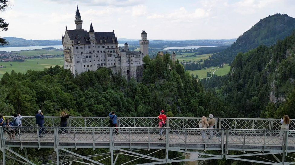 Marienbrücke bridge near Neuschwanstein Castle in Germany